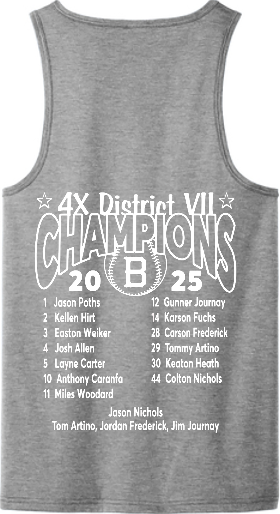 Little League - 2025 12U District Champions - Allmade® Unisex Tri-Blend Tank - AL2019