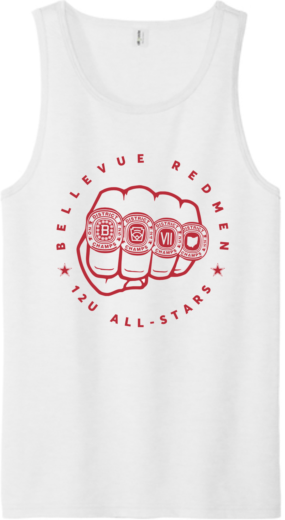 Little League - 2025 12U District Champions - Allmade® Unisex Tri-Blend Tank - AL2019