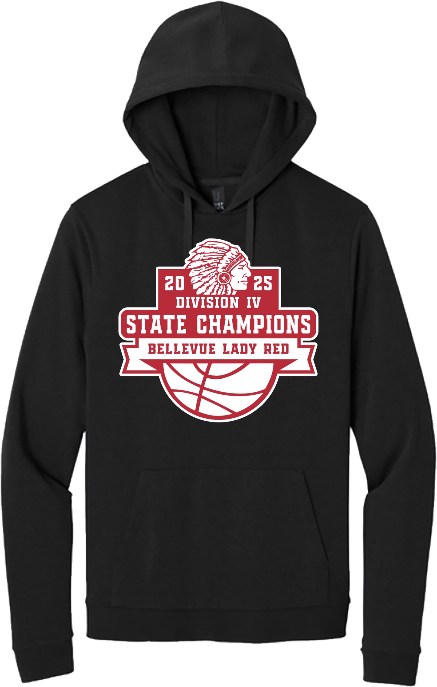 Bellevue Lady Red Basketball - 2025 State Champions - District® V.I.T.™ Fleece Hoodie DT6100/DT6100Y