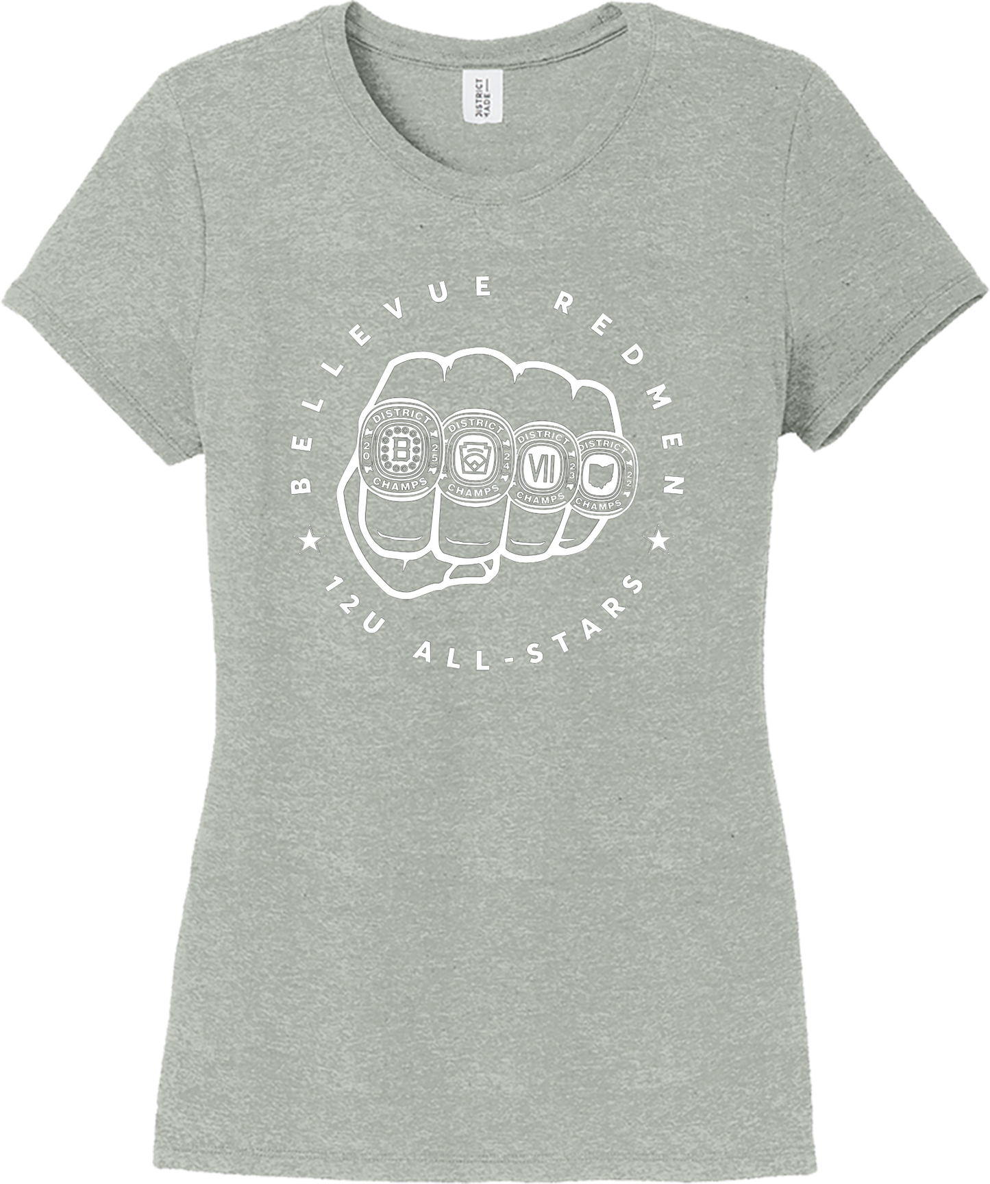 Little League - 2025 12U District Champions - District ® Women’s Perfect Tri ® Tee - DM130L