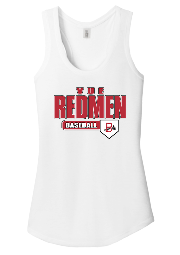 District® Vue White Women's Perfect Tri® Racerback Tank DM138L