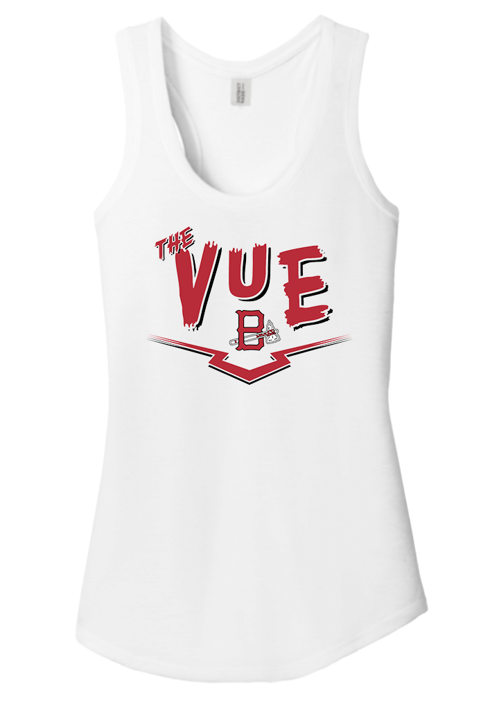 District® Vue White Women's Perfect Tri® Racerback Tank DM138L