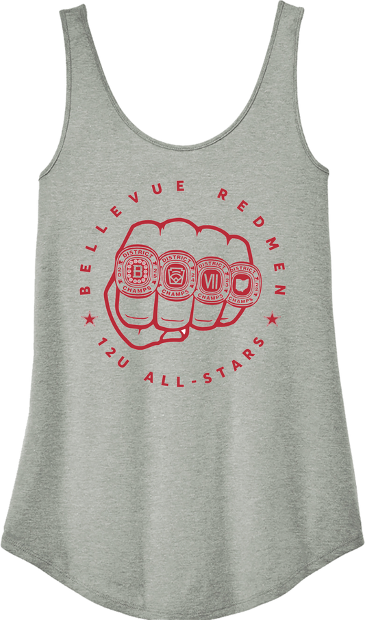 Little League - 2025 12U District Champions - District® Women’s Perfect Tri® Relaxed Tank - DT151