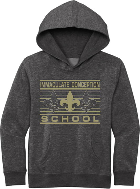 ICS Hoodie - Lines & Fleur De Lis - District® Adult V.I.T.™ Fleece Hoodie - DT6100