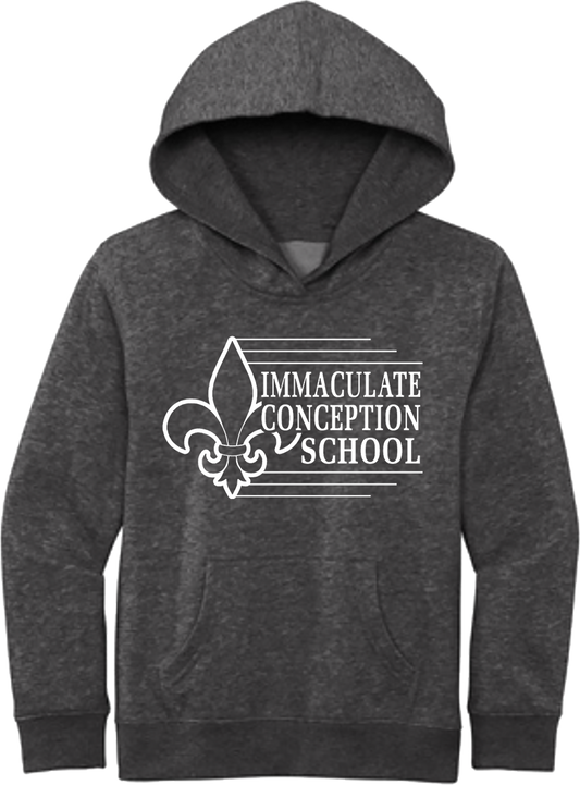 ICS Hoodie - ICS Stripes - District® Youth V.I.T.™ Fleece Hoodie - DT6100Y
