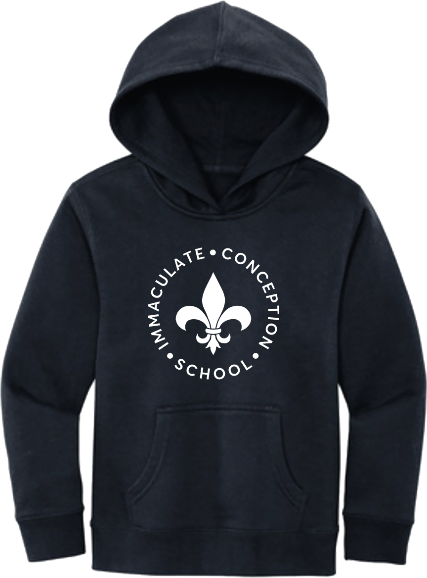 ICS Hoodie - Circle Logo - District® Youth V.I.T.™ Fleece Hoodie - DT6100Y