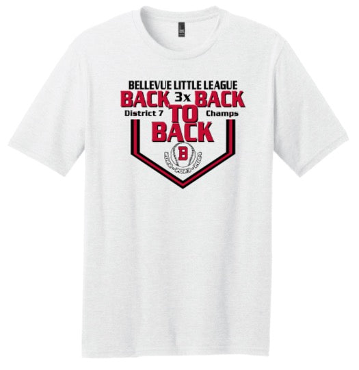 Back 2 Back 2 Back District Champs White Unisex T Shirt