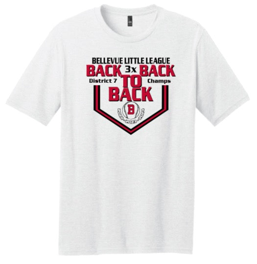 Back 2 Back 2 Back District Champs White Unisex T-Shirt