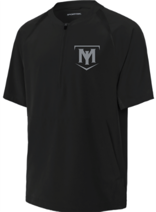 Sport-Tek® Milan Indians Youth Repeat 1/2-Zip Short Sleeve Jacket YJST489
