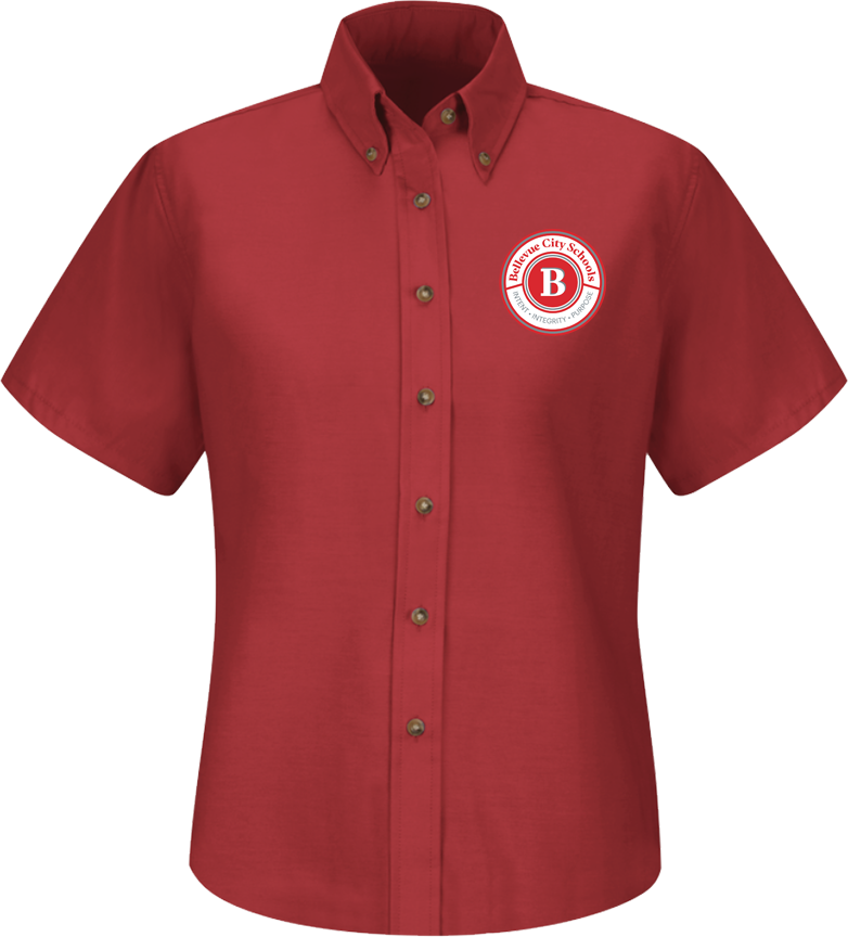 BHS Maintenance - Women's Short Sleeve Poplin Dress Shirt - SP81