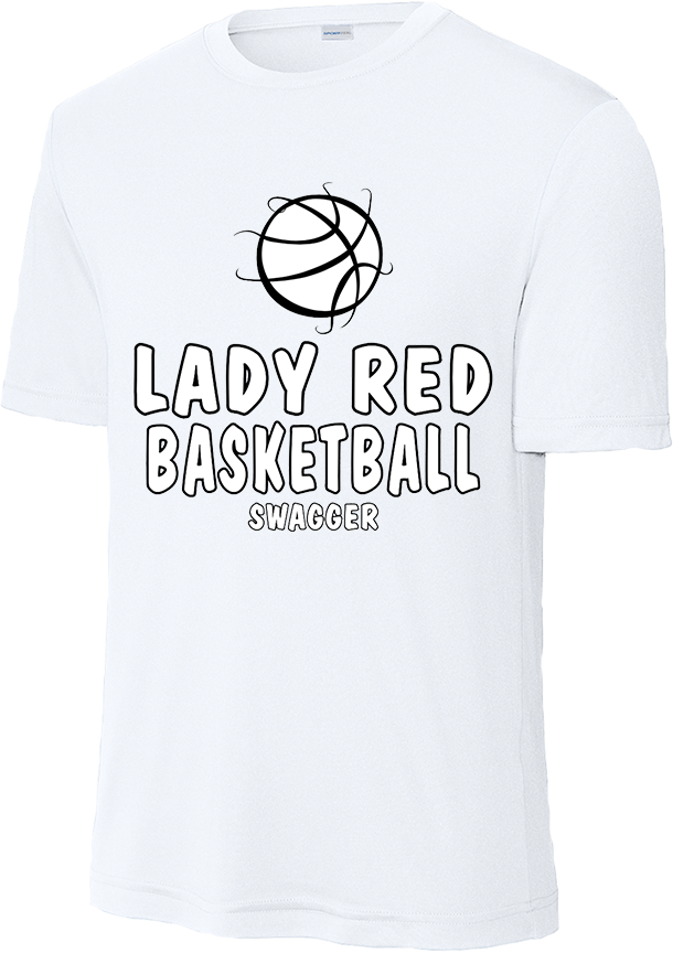 Bellevue Lady Red Basketball Swagger - Sport-Tek® PosiCharge® Competitor™ Tee - YST350 / ST350