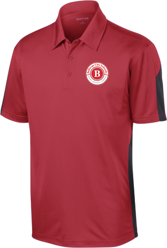 BHS Maintenance - Men's Sport-Tek® PosiCharge® Active Textured Colorblock Polo - ST695