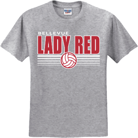Bellevue Lady Red Volleyball Shirts - #1