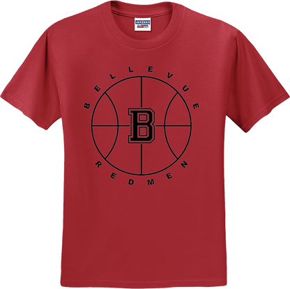 Bellevue Redmen B Ball (black) - Jerzees® - Youth Dri-Power® 50/50 Cotton/Poly T-Shirt - 29B