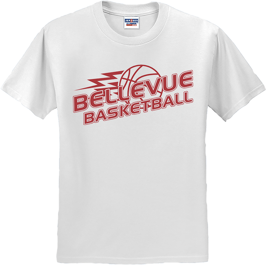 Bellevue Basketball Lightning - Jerzees® - Adult Dri-Power® 50/50 Cotton/Poly T-Shirt - 29M