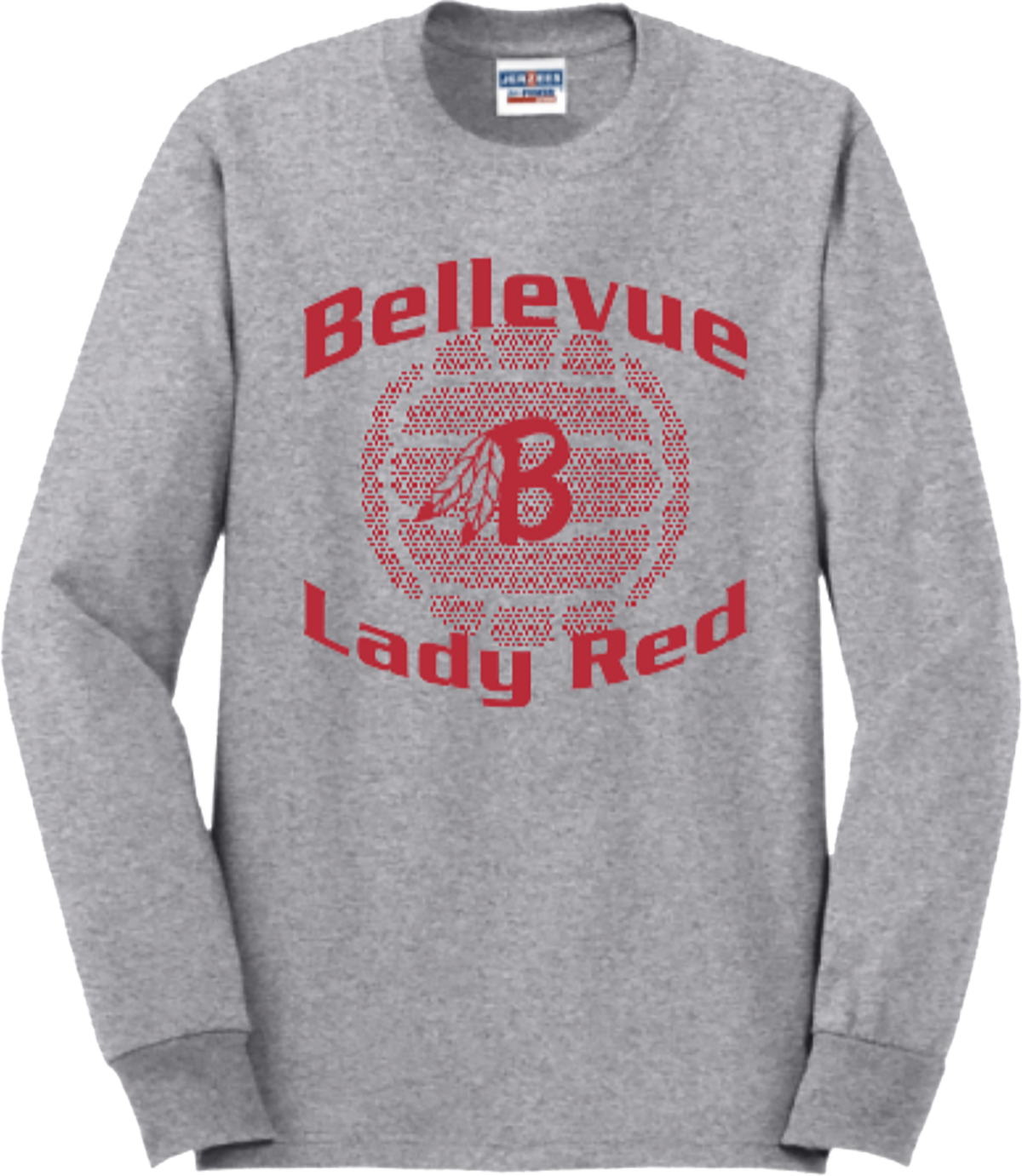 Bellevue Lady Red Volleyball Shirts - #4