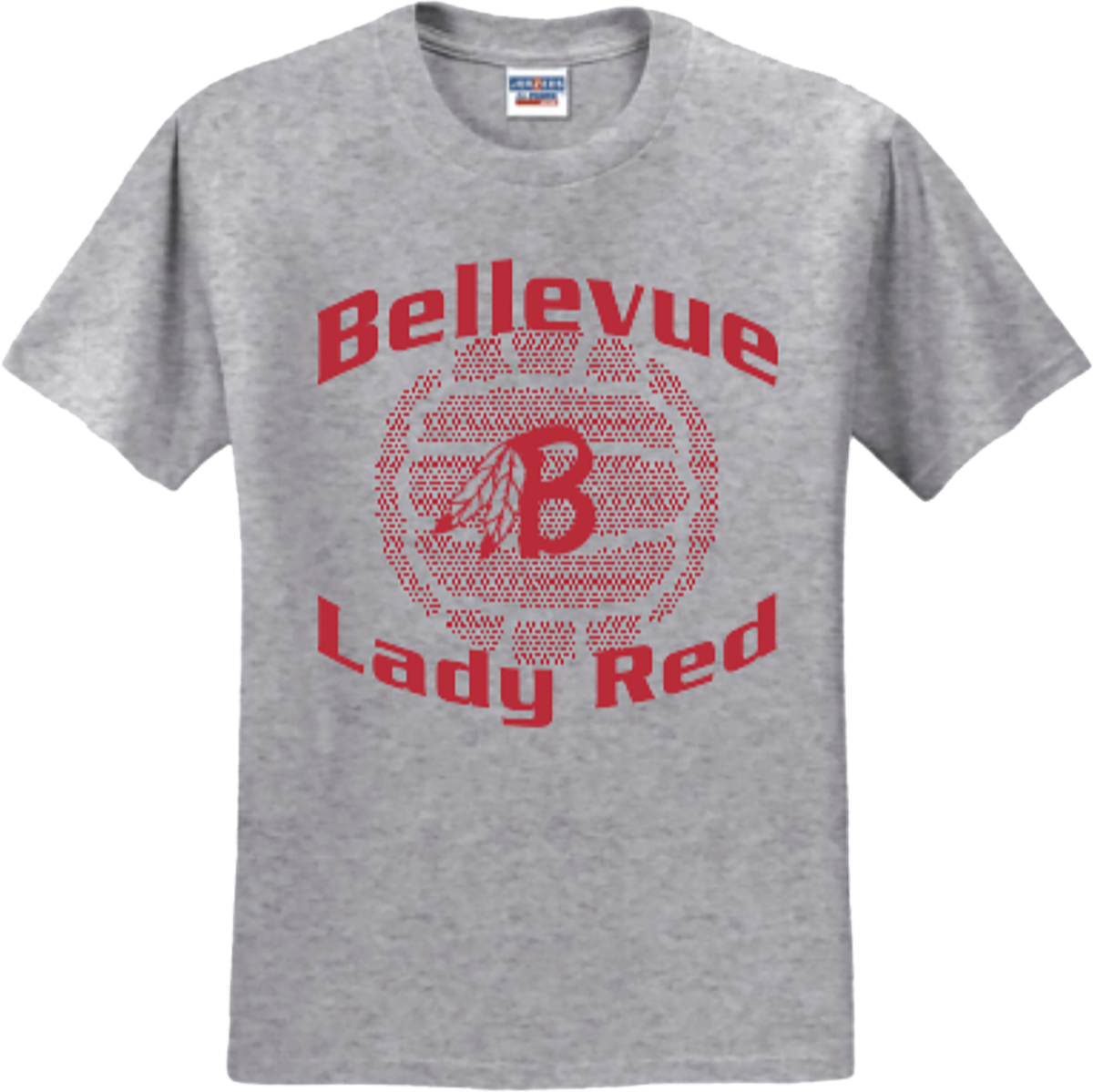Bellevue Lady Red Volleyball Shirts - #4