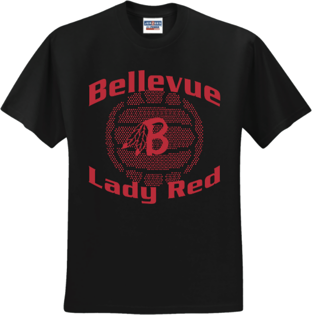 Bellevue Lady Red Volleyball Shirts - #4