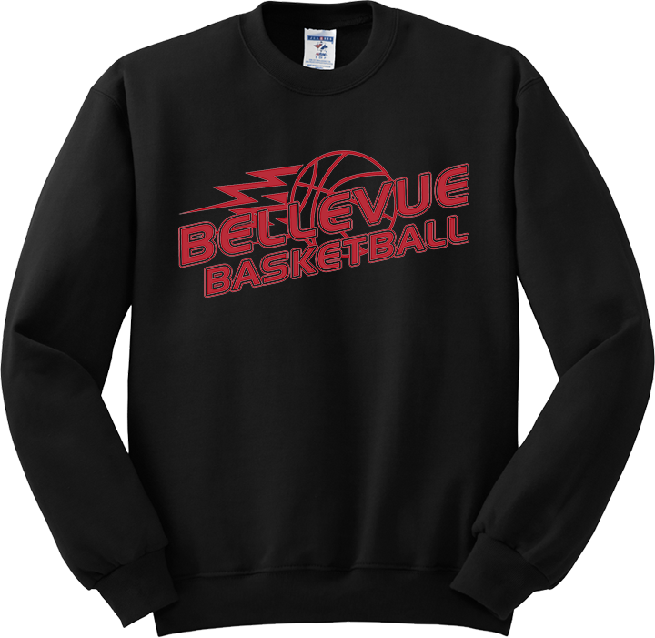 Bellevue Basketball Lightning - Jerzees® - Youth NuBlend® Crewneck Sweatshirt - 562B