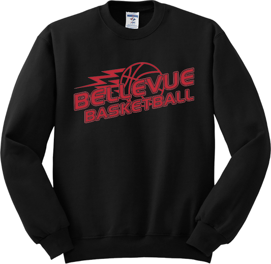 Bellevue Basketball Lightning - Jerzees® - Youth NuBlend® Crewneck Sweatshirt - 562B