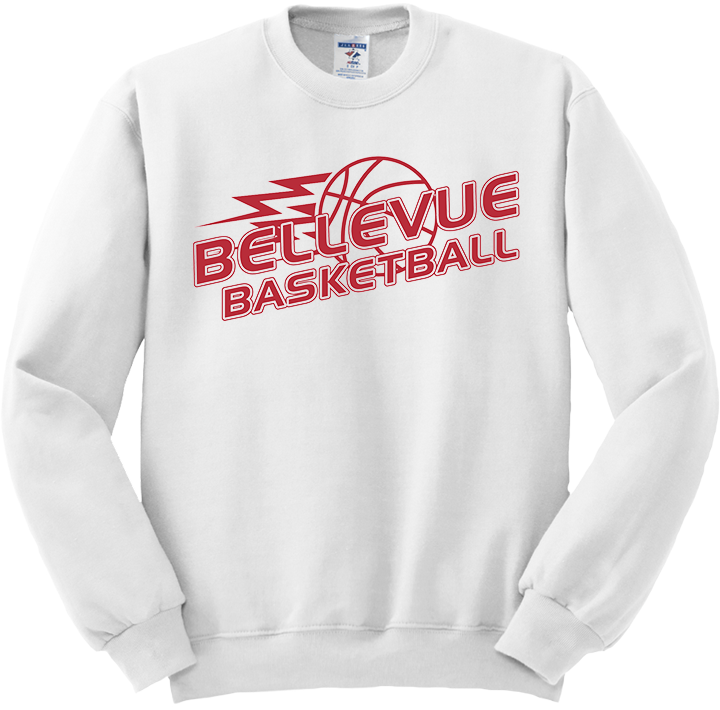 Bellevue Basketball Lightning - Jerzees® - Adult NuBlend® Crewneck Sweatshirt - 562M