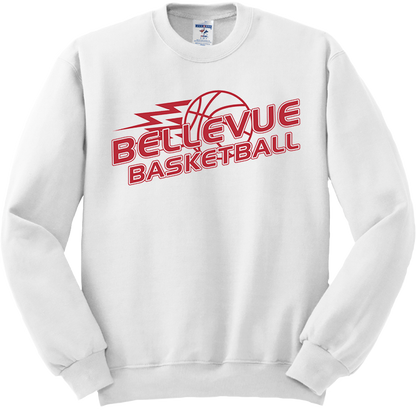 Bellevue Basketball Lightning - Jerzees® - Adult NuBlend® Crewneck Sweatshirt - 562M