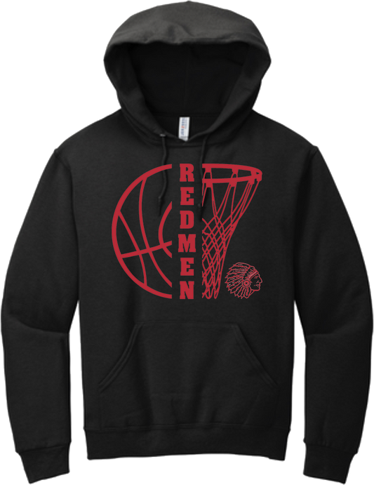 Bellevue Redmen Hoops Split - Jerzees® - Youth NuBlend® Pullover Hooded Sweatshirt- 996Y