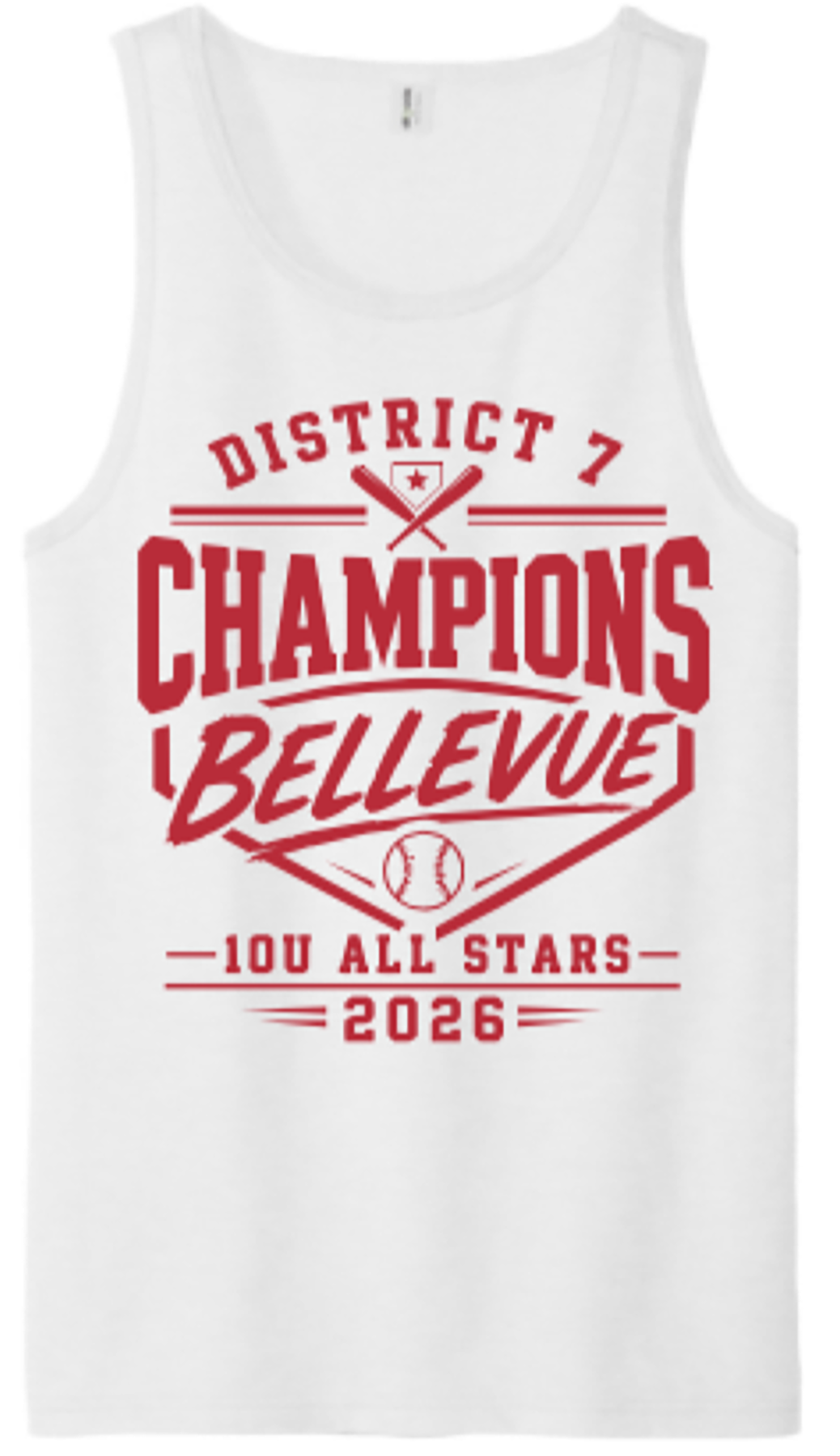 Bellevue LL All Stars 10U District Champs Shirts