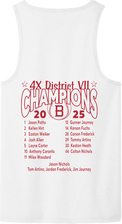 Little League - 2025 12U District Champions - Allmade® Unisex Tri-Blend Tank - AL2019