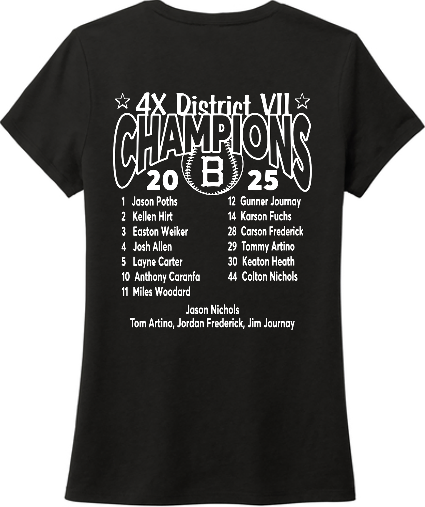 Little League - 2025 12U District Champions - District ® Women’s Perfect Tri ® Tee - DM130L