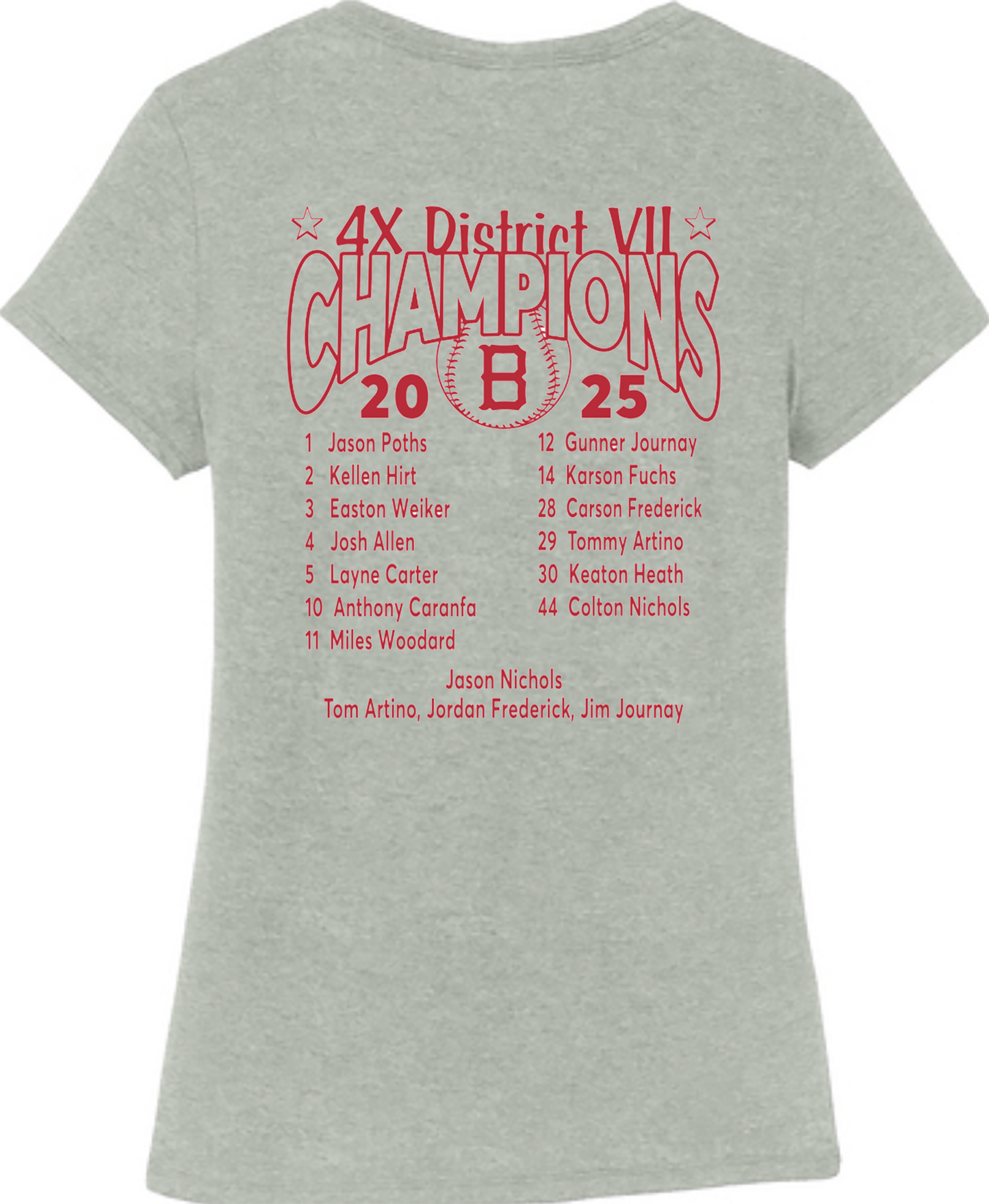 Little League - 2025 12U District Champions - District ® Women’s Perfect Tri ® Tee - DM130L
