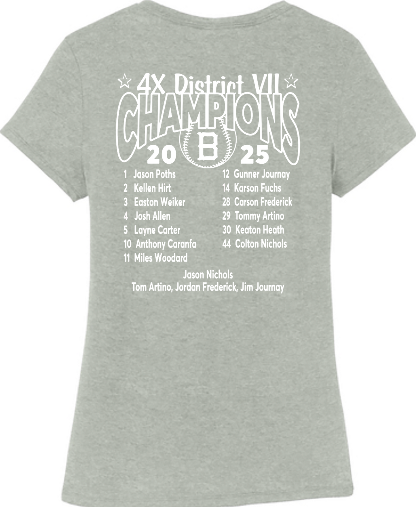 Little League - 2025 12U District Champions - District ® Women’s Perfect Tri ® Tee - DM130L