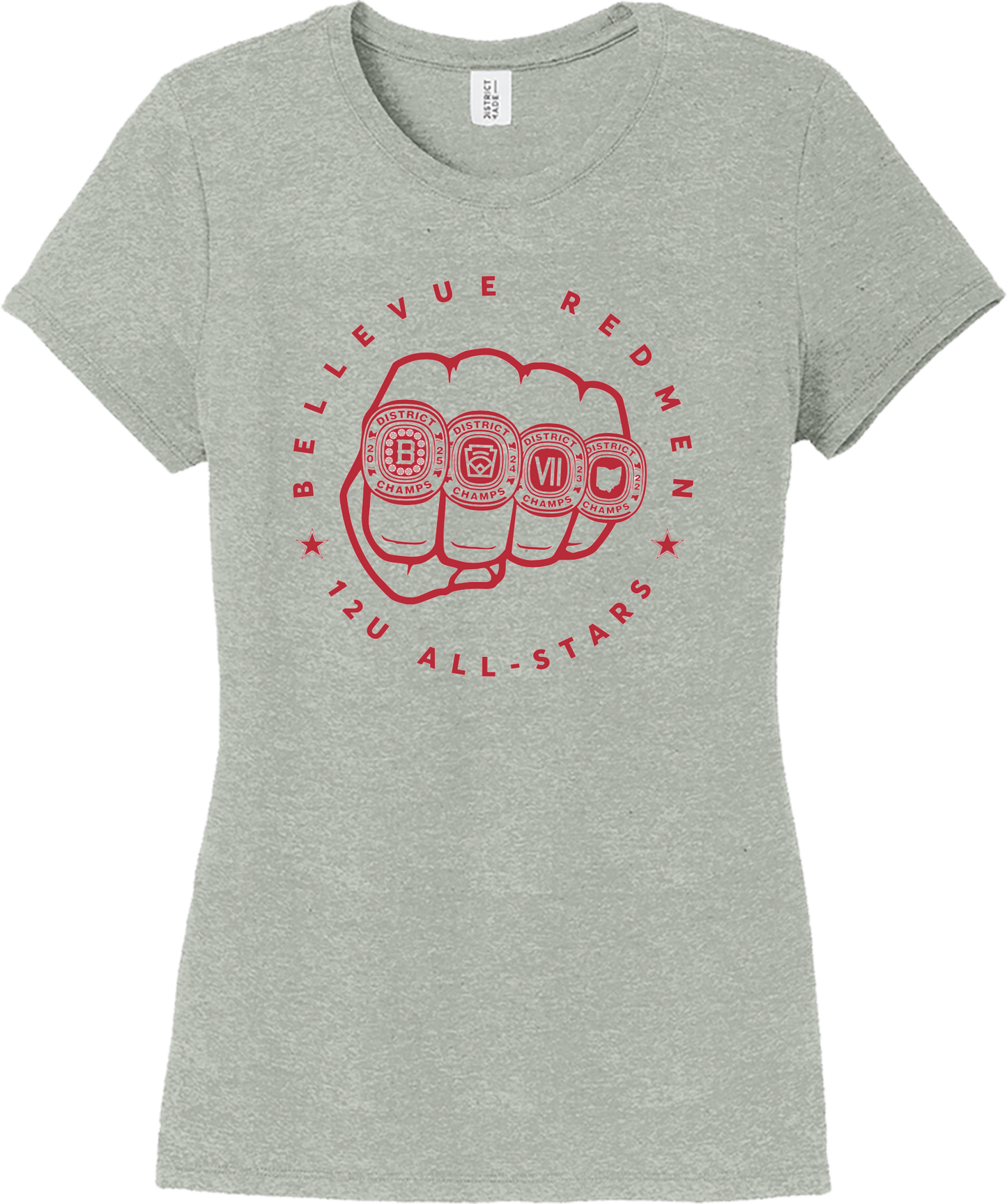 Little League - 2025 12U District Champions - District ® Women’s Perfect Tri ® Tee - DM130L