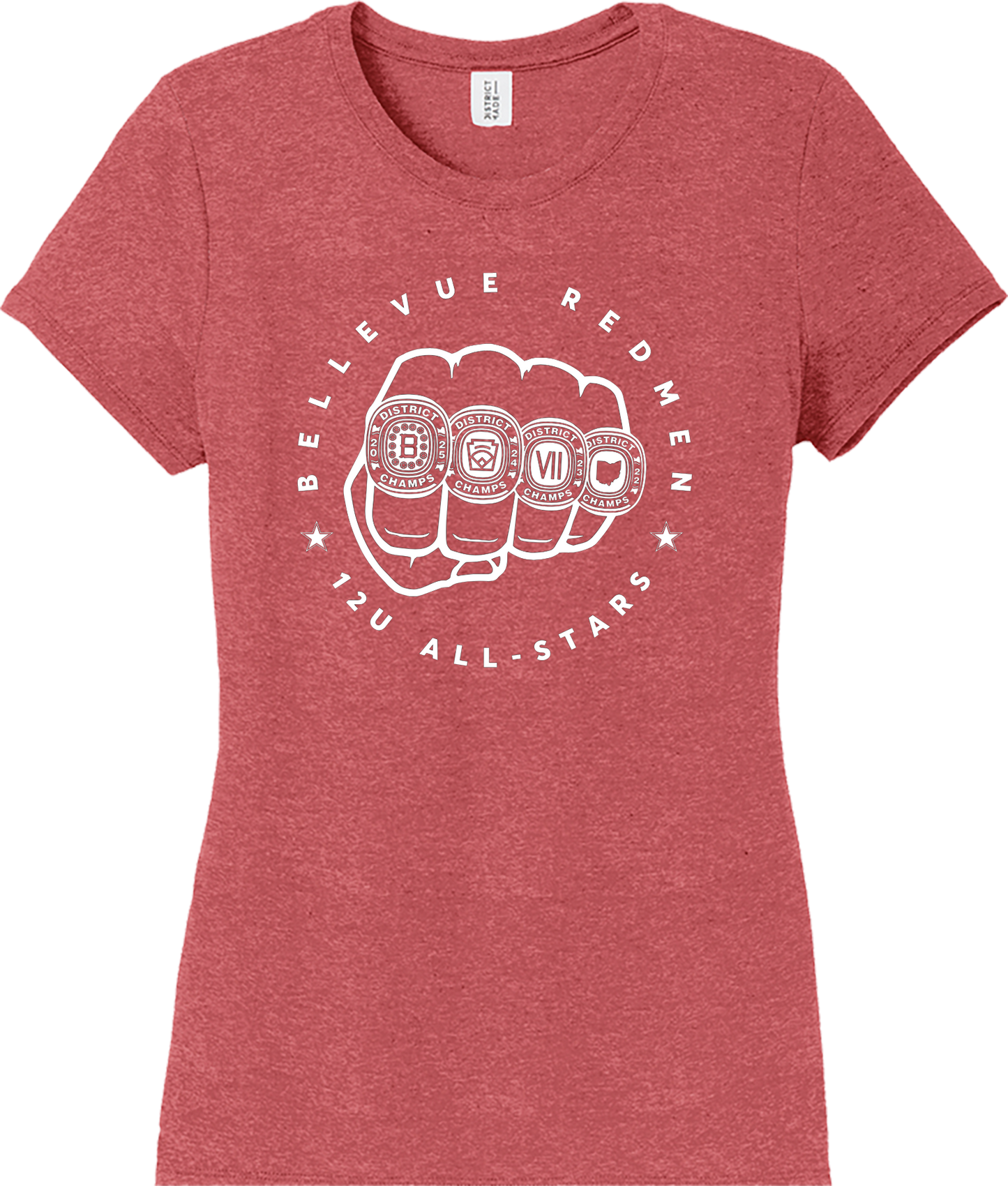 Little League - 2025 12U District Champions - District ® Women’s Perfect Tri ® Tee - DM130L