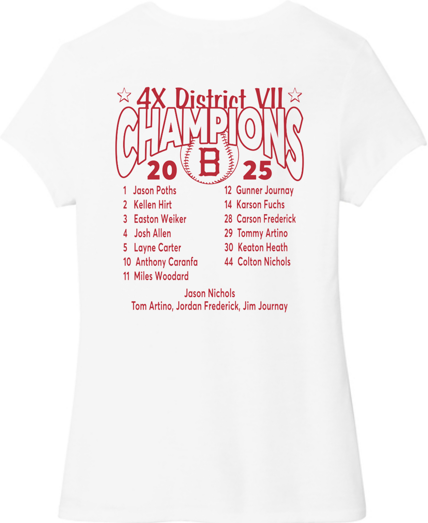 Little League - 2025 12U District Champions - District ® Women’s Perfect Tri ® Tee - DM130L