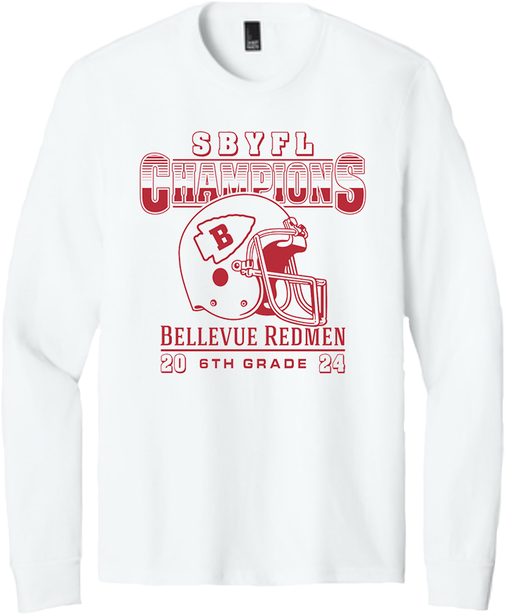 Sandusky Bay Youth Football League - 2024 Champions - Youth District ® Perfect Tri ® Long Sleeve Tee - DM132Y