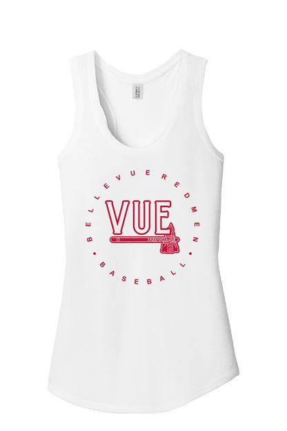 District® Vue White Women's Perfect Tri® Racerback Tank DM138L