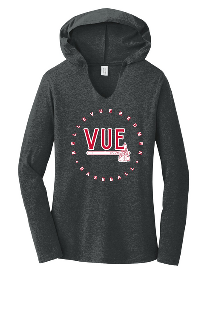 District® Vue Black Frost Women's Perfect Tri® Long Sleeve Hoodie DM139L