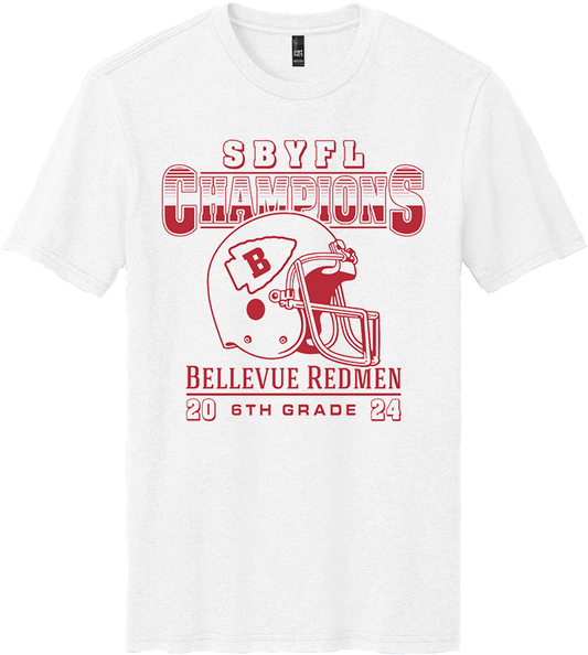 Sandusky Bay Youth Football League - 2024 Champions - District® Perfect Blend® CVC Tee - DM108 / DT108Y