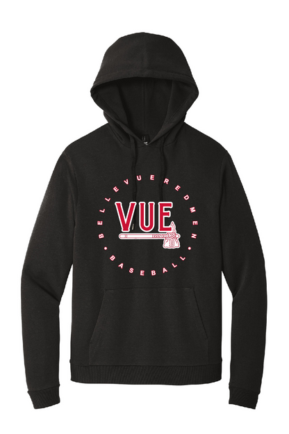 District® Vue Black Perfect Tri® Fleece Pullover Hoodie DT1300