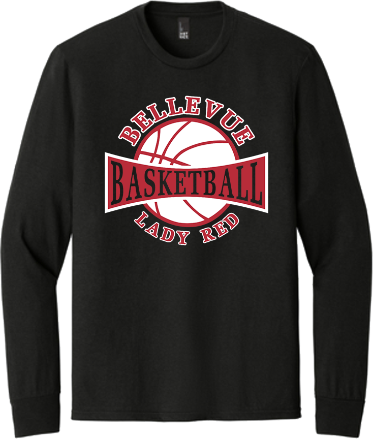 Bellevue Lady Red Basketball - District® Youth Perfect Tri® Long Sleeve Tee - DT132Y