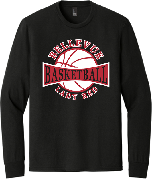 Bellevue Lady Red Basketball - District® Youth Perfect Tri® Long Sleeve Tee - DT132Y