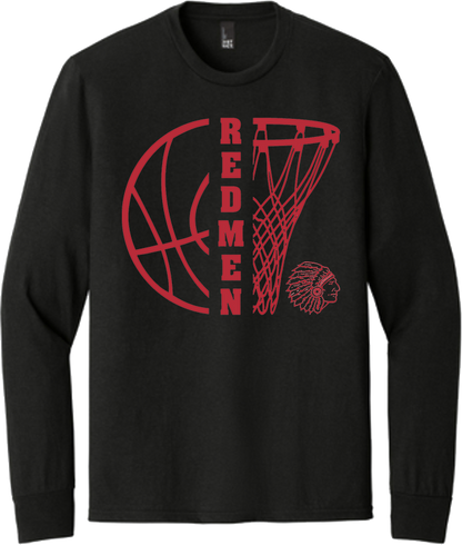 Bellevue Redmen Hoops Split - District® Youth Perfect Tri® Long Sleeve Tee - DT132Y