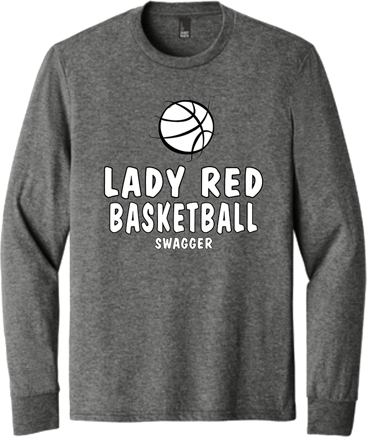 Bellevue Lady Red Basketball Swagger - District® Youth Perfect Tri® Long Sleeve Tee - DT132Y