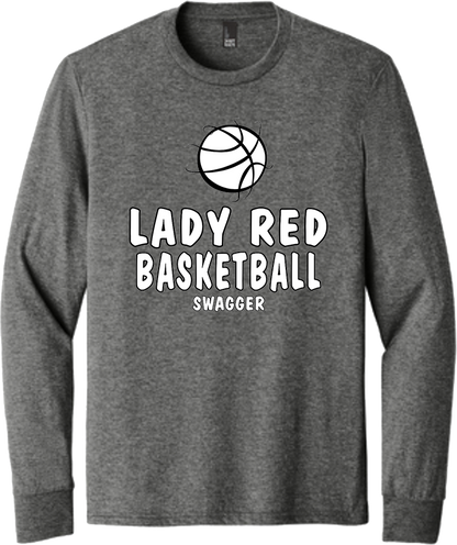 Bellevue Lady Red Basketball Swagger - District® Youth Perfect Tri® Long Sleeve Tee - DT132Y