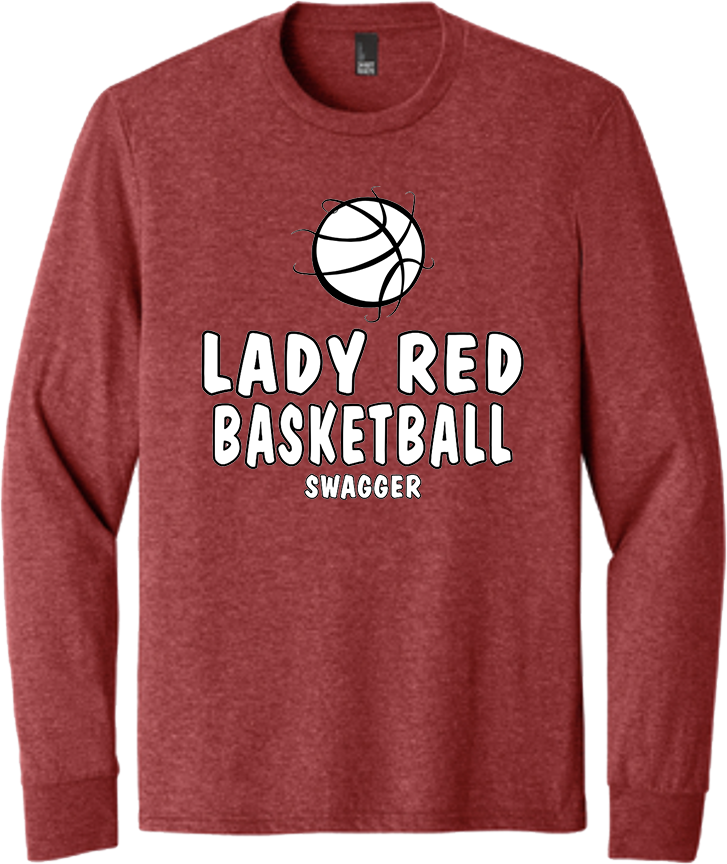 Bellevue Lady Red Basketball Swagger - District® Youth Perfect Tri® Long Sleeve Tee - DT132Y