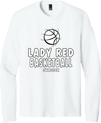 Bellevue Lady Red Basketball Swagger - District® Youth Perfect Tri® Long Sleeve Tee - DT132Y