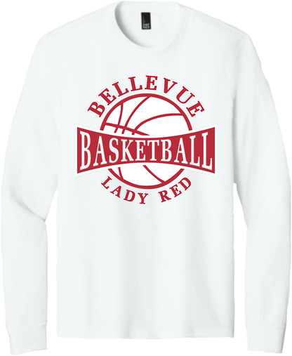 Bellevue Lady Red Basketball - District® Youth Perfect Tri® Long Sleeve Tee - DT132Y