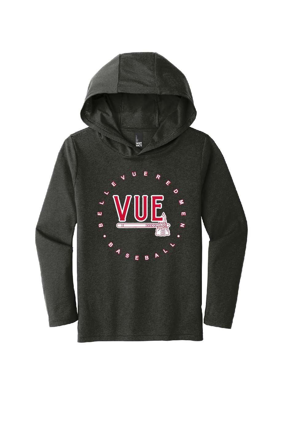 District® Vue Black Frost Youth Perfect Tri® Long Sleeve Hoodie DT139Y