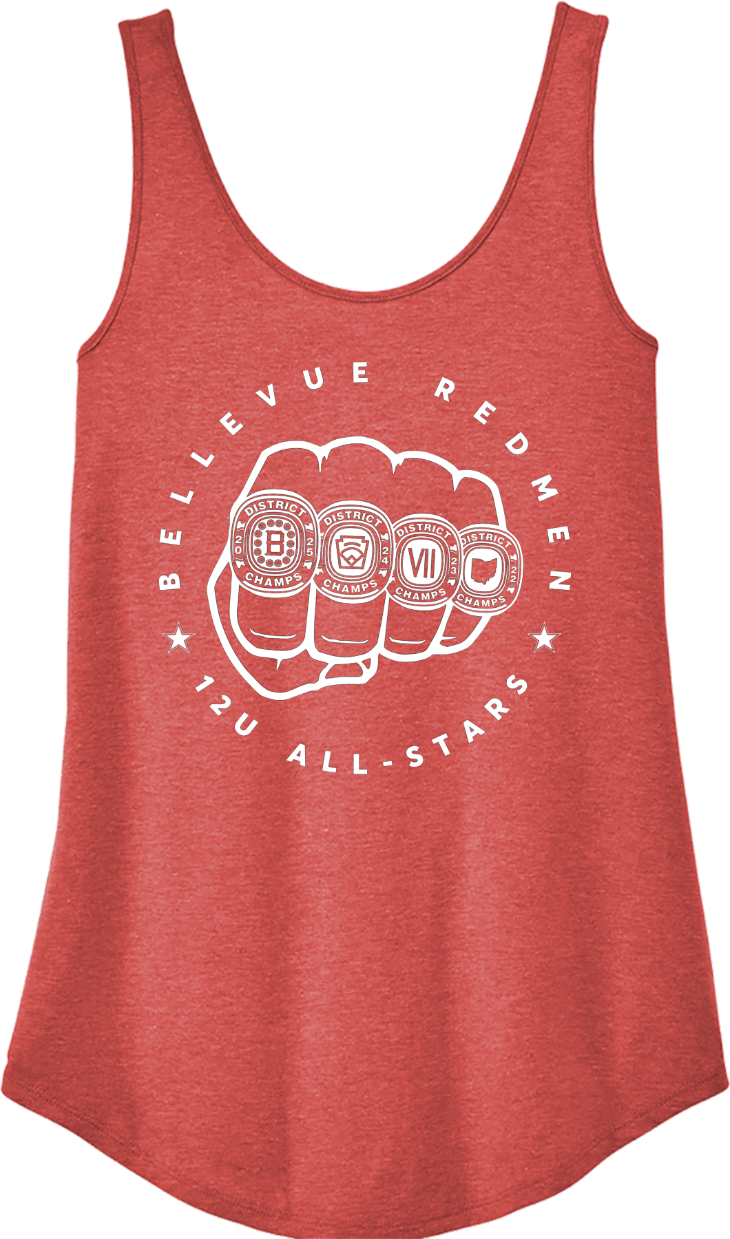 Little League - 2025 12U District Champions - District® Women’s Perfect Tri® Relaxed Tank - DT151